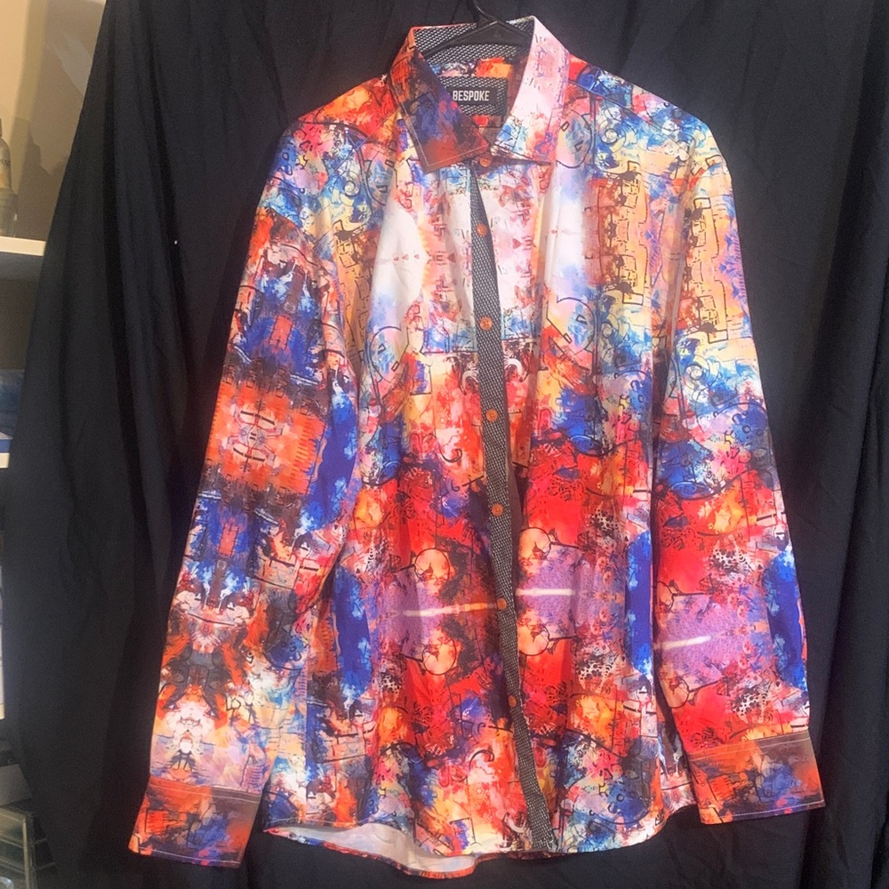 Bespoke Vibrant Multicolor Dress Shirt